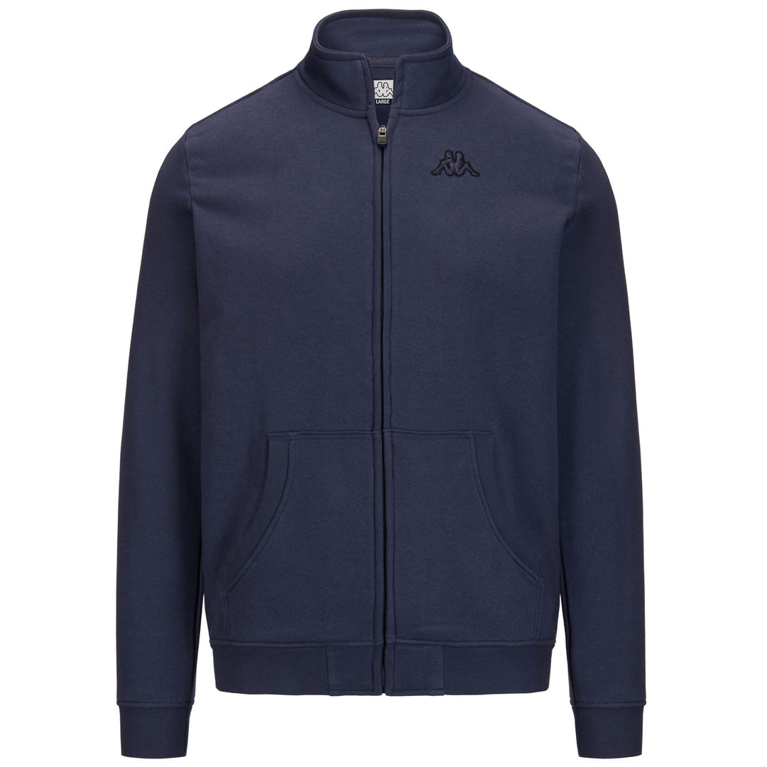 Grey Men's Fleece Jacket with Kangaroo Pocket 01