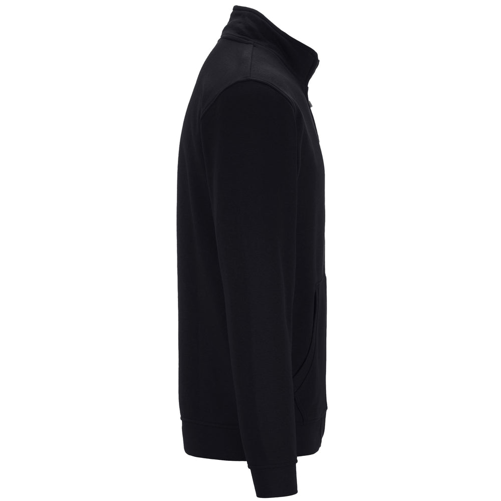 Sweat à capuche polaire noir pour homme, coupe classique, avec poche kangourou 02