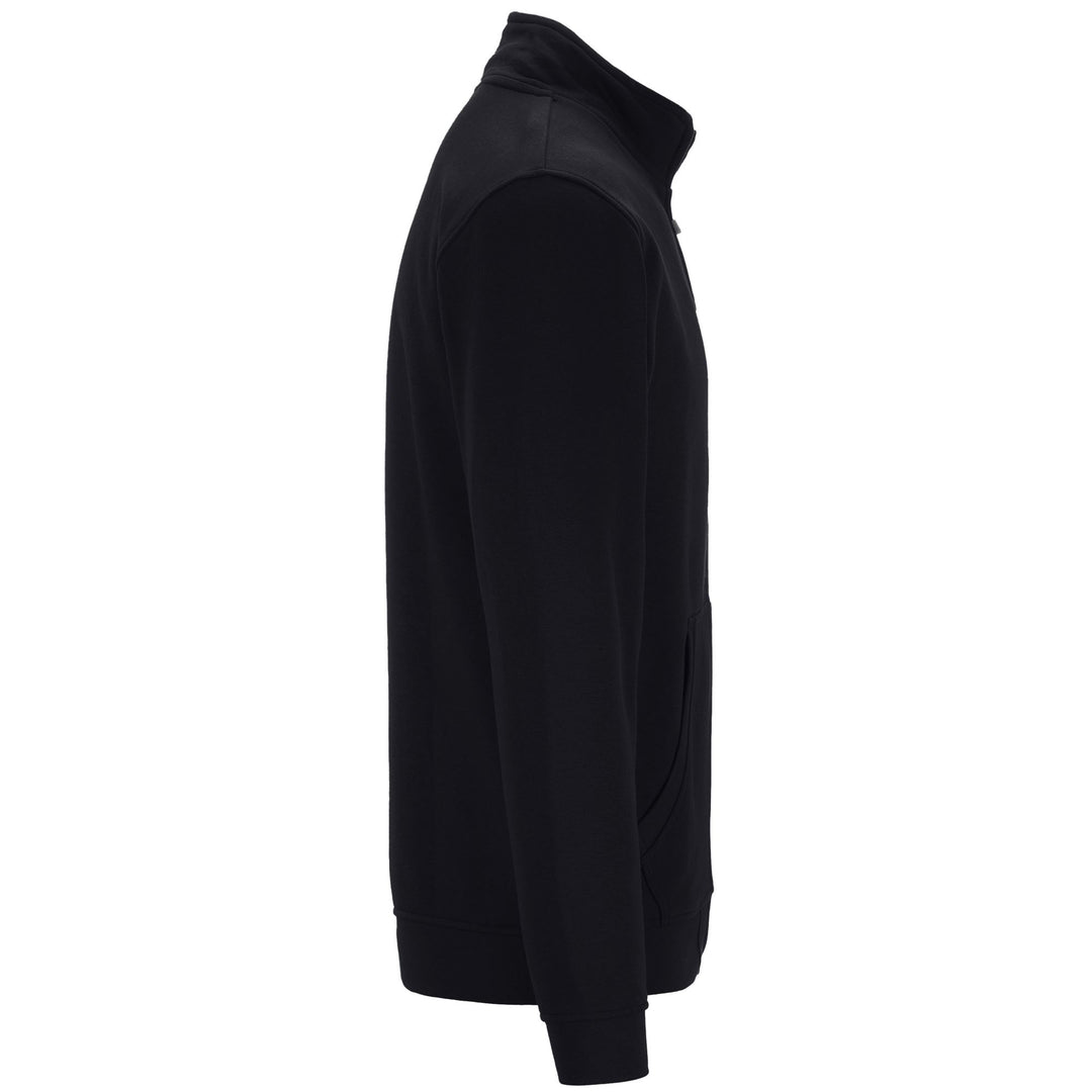 Sweat à capuche polaire noir pour homme, coupe classique, avec poche kangourou main