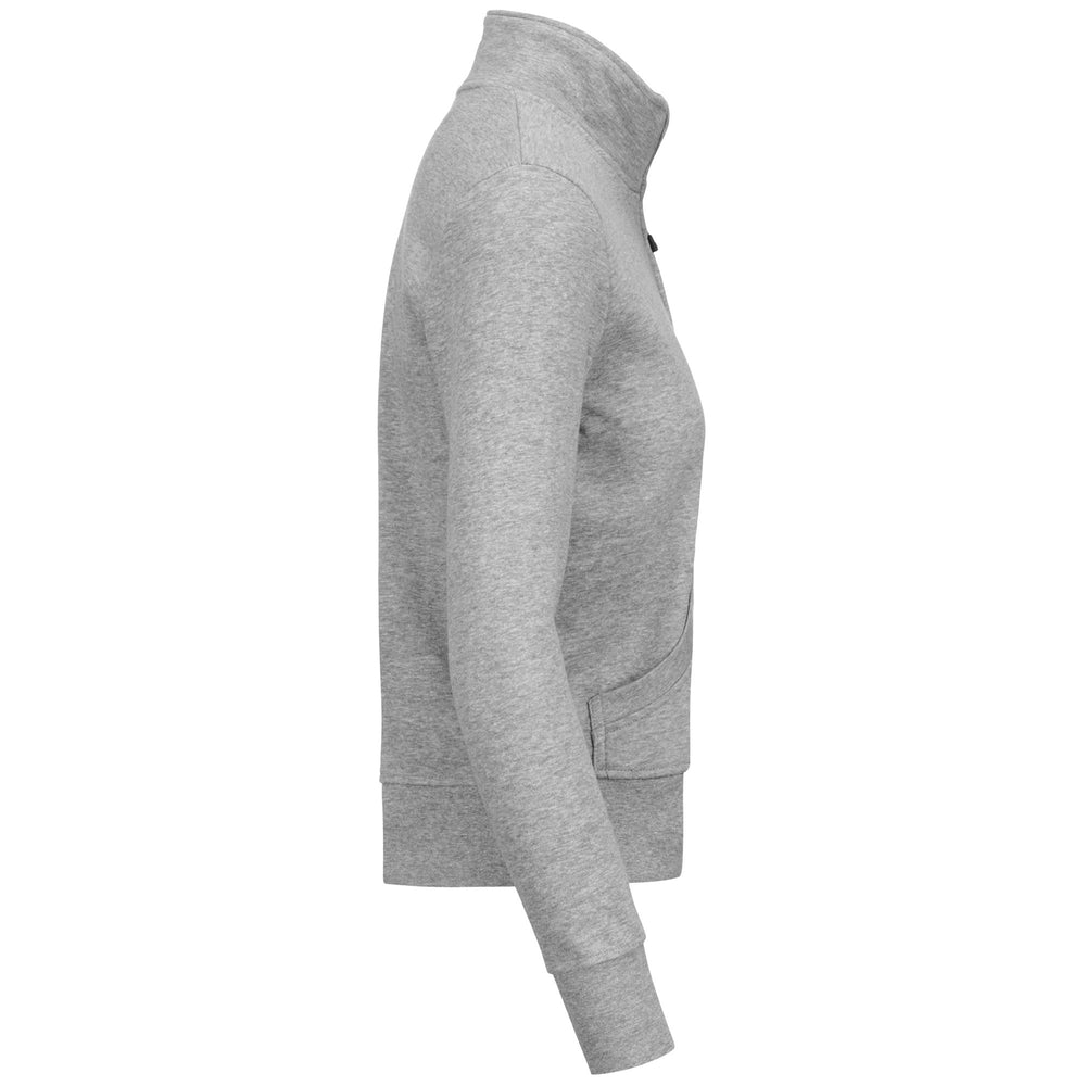 Chaqueta polar deportiva gris medio para mujer 02