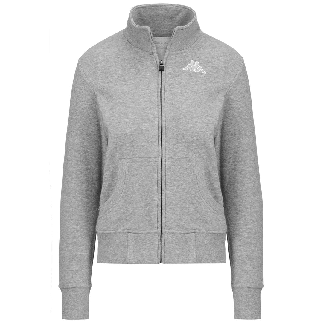 Chaqueta polar deportiva gris medio para mujer 01