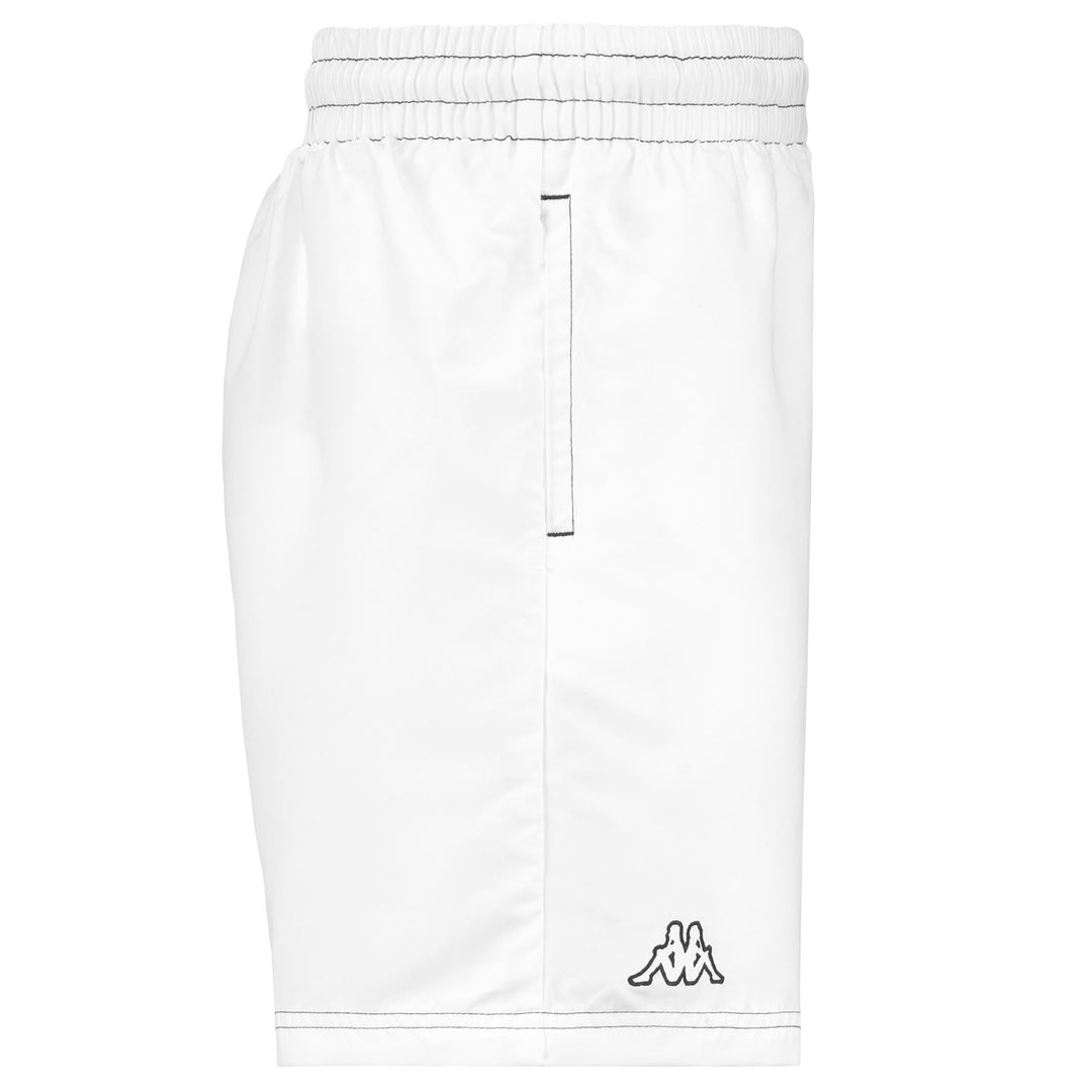 Grey White Men's Sportstyle Swimming Trunks. main