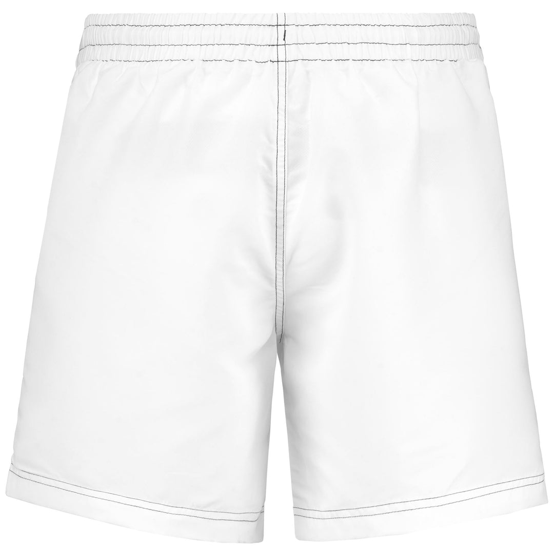 Grey White Men's Sportstyle Swimming Trunks. main