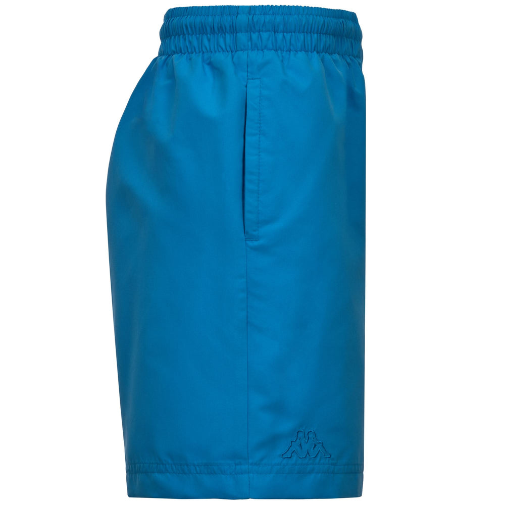Bañador azul de corte regular para hombre en microfibra tejida. 02