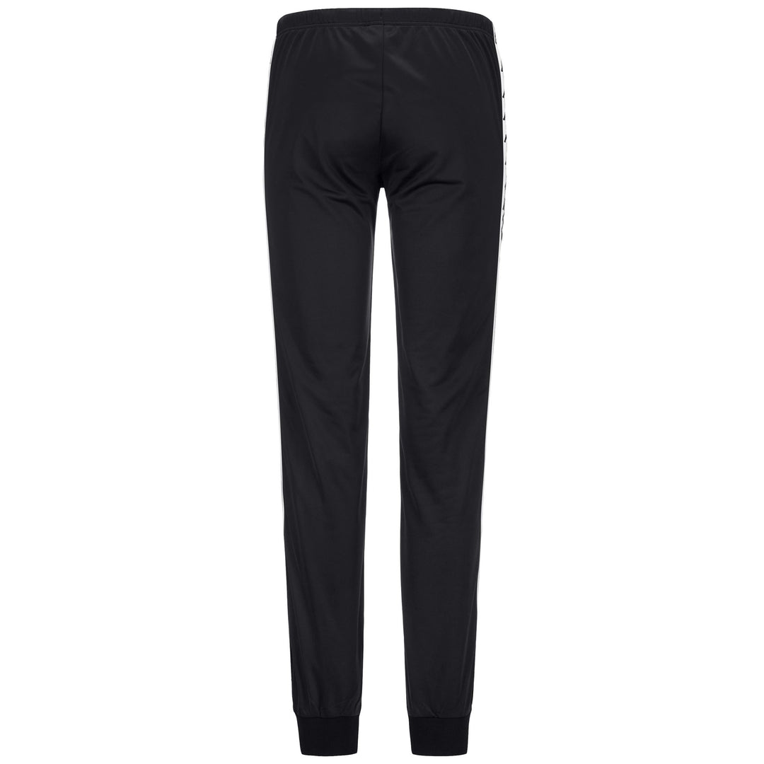 Pantalon de sport slim fit noir pour femme en tricot brossé main
