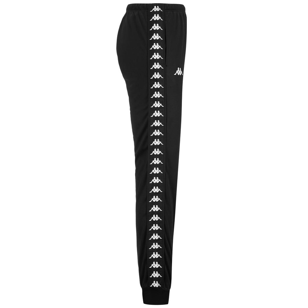 Pantalones deportivos negros de corte entallado para mujer en tricot cepillado main