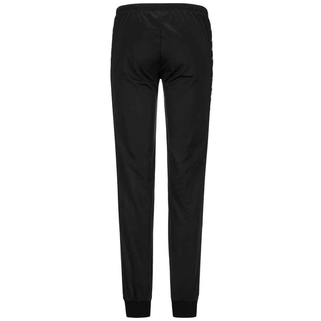 Pantalones deportivos negros de corte entallado para mujer en tricot cepillado main