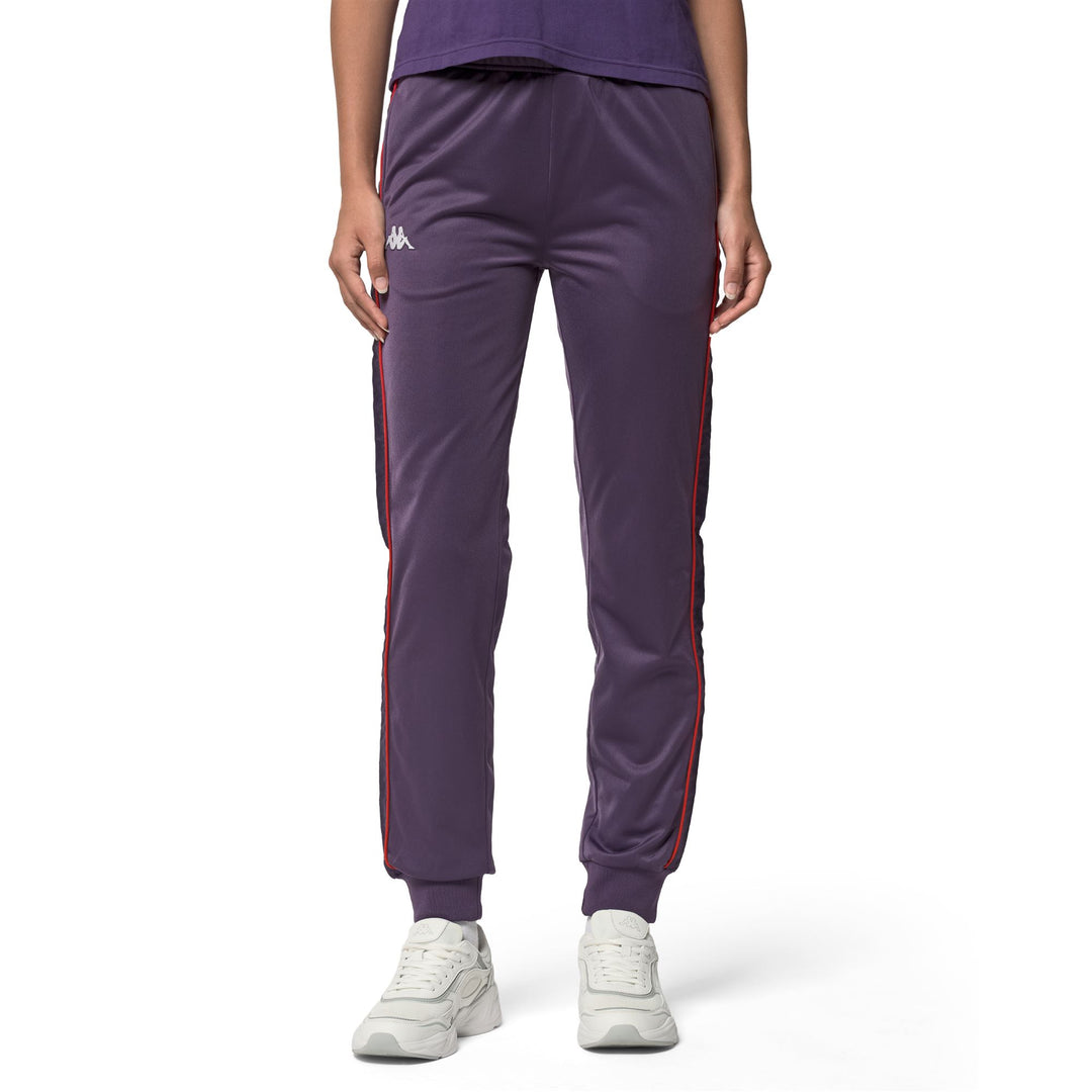 Pantalon de sport slim fit pour femme Violet en tricot brossé main
