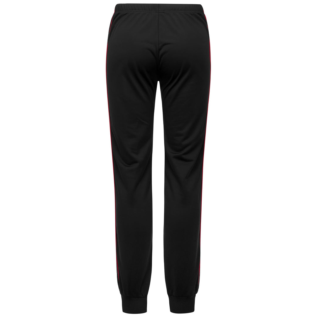 Black red Women's Slim Fit Sport Trousers with Pockets main