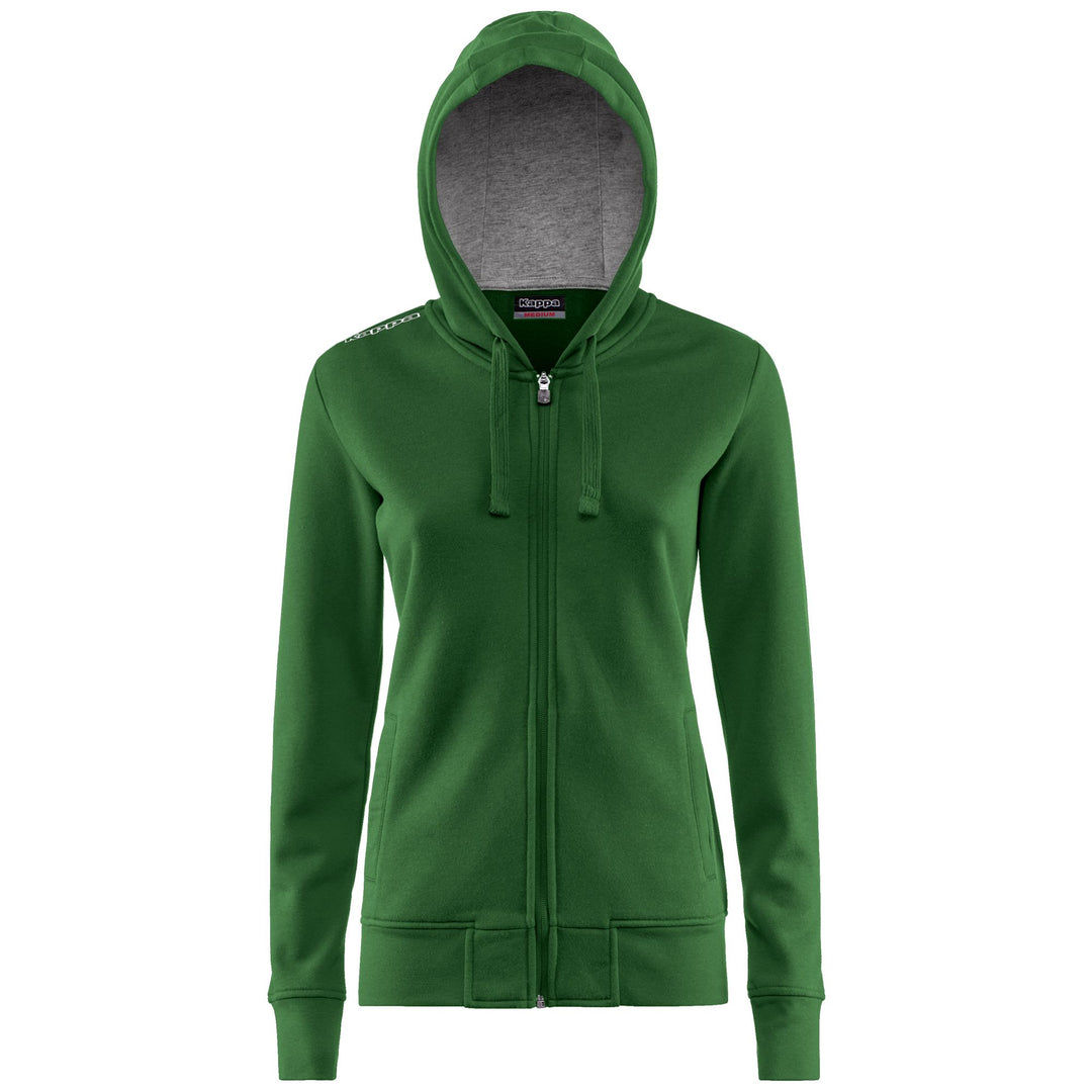 Oasis green Women's Hooded Fleece Jacket 01