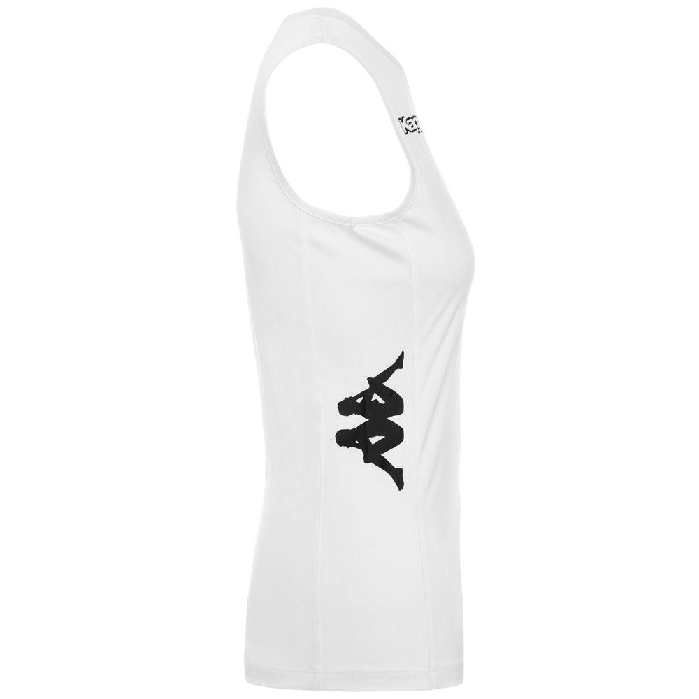 Débardeur de volley-ball blanc pour femme, coupe ajustée 02