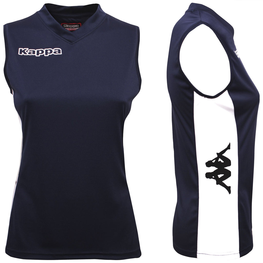 Marine Blue Women's Volleyball Tank. 01