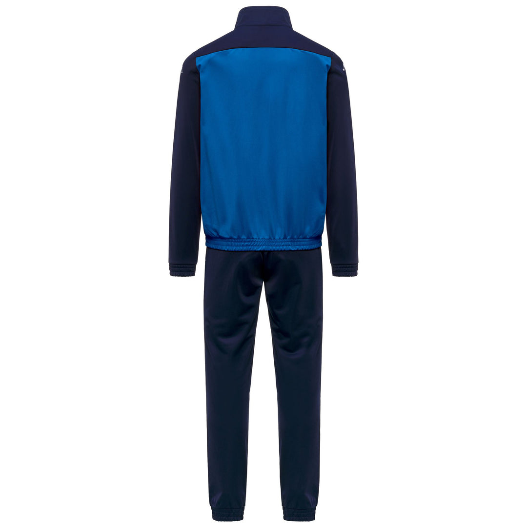 Survêtement de football bleu pour homme, coupe classique, en polyester. main