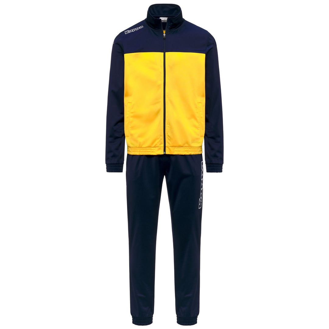 Survêtement de football jaune pour homme, coupe classique, en tissu tricot 01