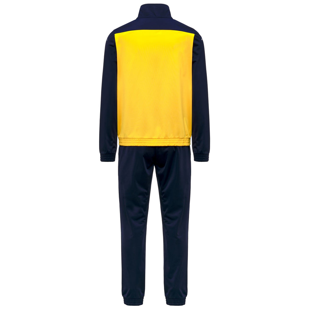 Survêtement de football jaune pour homme, coupe classique, en tissu tricot main