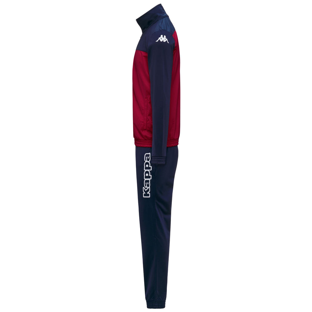 Red and Blue Men's Regular Fit Soccer Tracksuit in Tricot Fabric 02