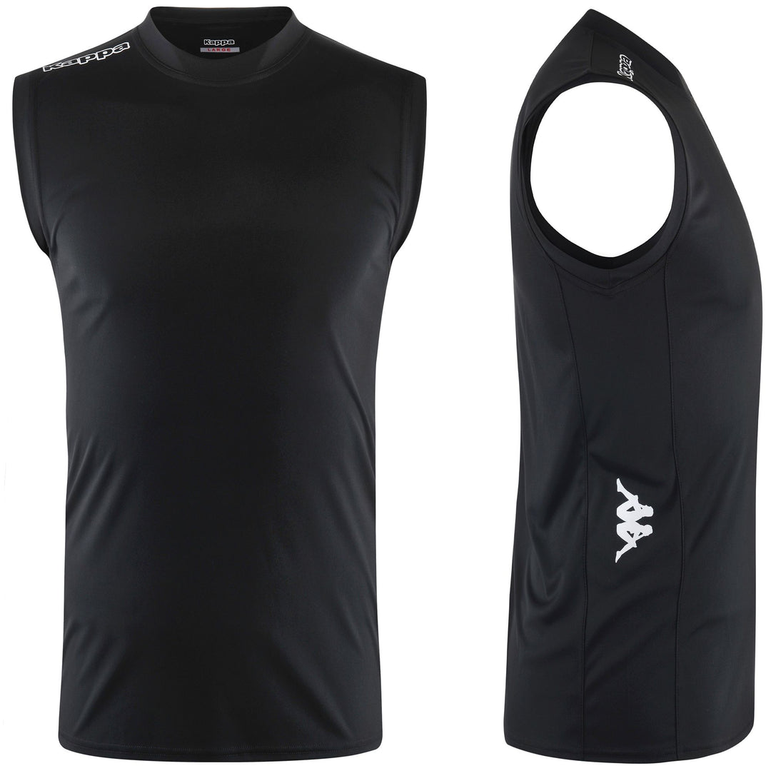 Black Men's Slim Fit Volleyball Tank Jersey 01