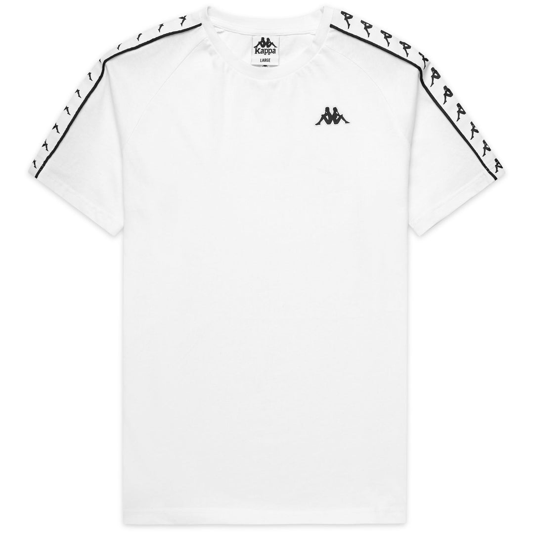 T-shirt de sport blanc pour homme, coupe ajustée, en coton 01