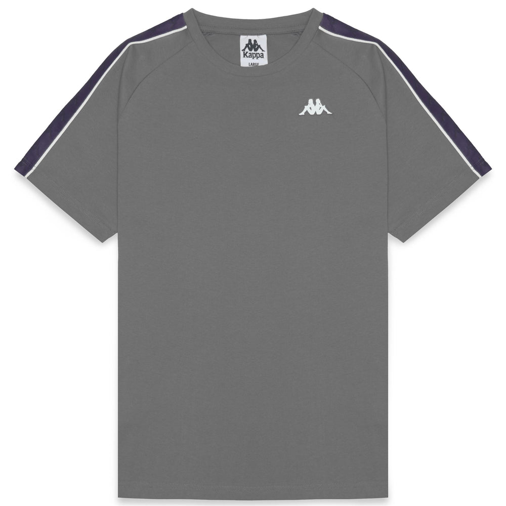 Grey Men's Slim Fit Sportswear T-Shirt with Jacquard Logo Tape 02