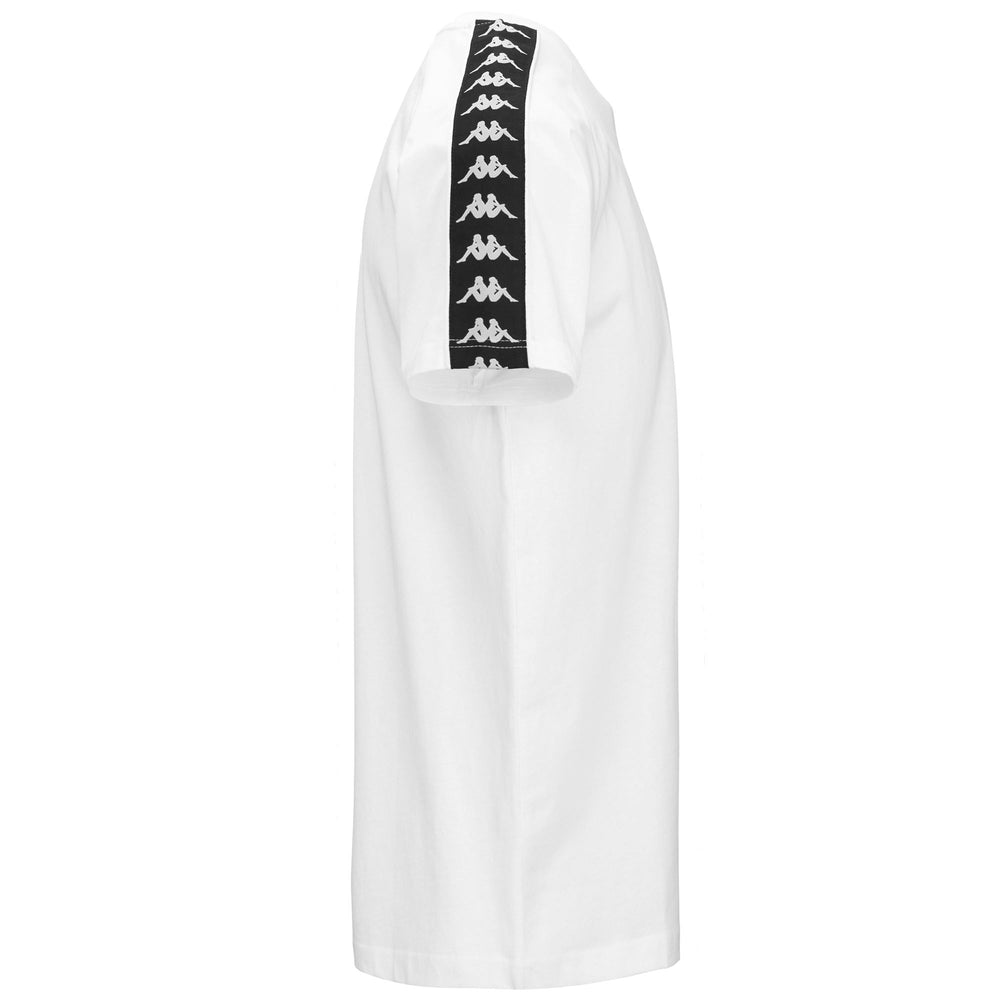 T-ShirtsTop Man 222 BANDA   COEN SLIM T-Shirt WHITE-BLACK Dressed Front (jpg Rgb)	