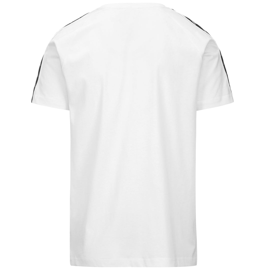 T-ShirtsTop Man 222 BANDA   COEN SLIM T-Shirt WHITE-BLACK Dressed Side (jpg Rgb)		