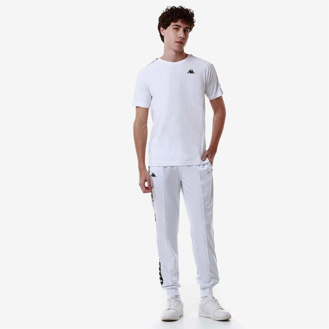 White Men's Slim Fit Sportswear T-Shirt main