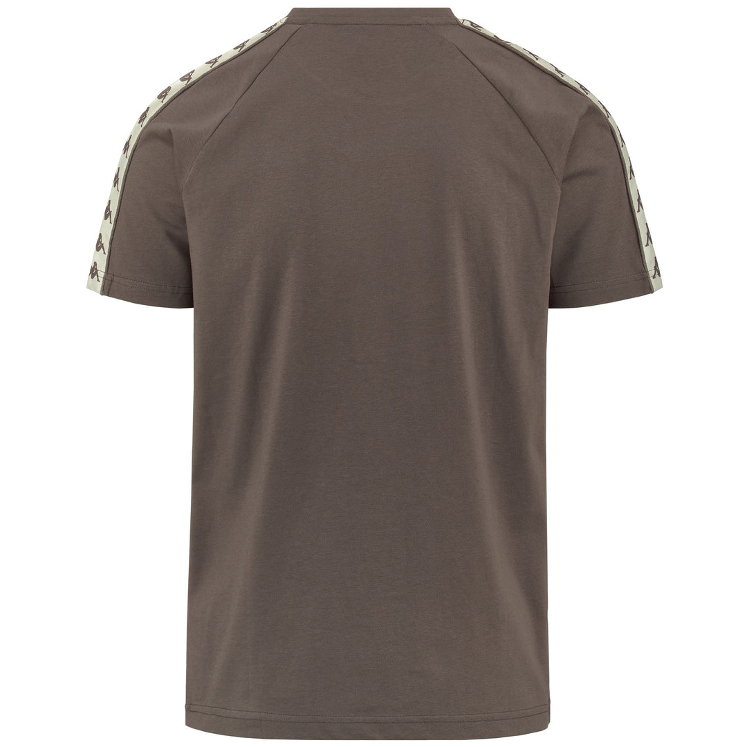 T-ShirtsTop Man 222 BANDA   COEN SLIM T-Shirt GREY-BEIGE Dressed Side (jpg Rgb)		