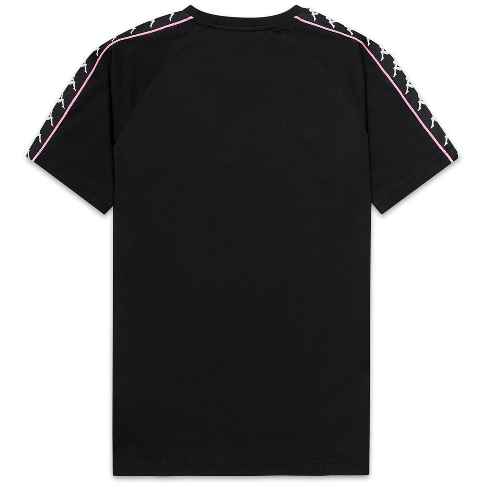 T-shirt sportiva slim fit da uomo in cotone nera 02