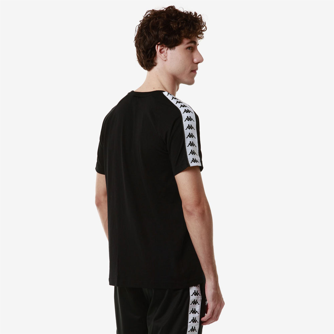 Black Men's Slim Fit Sportswear T-Shirt in Jersey main