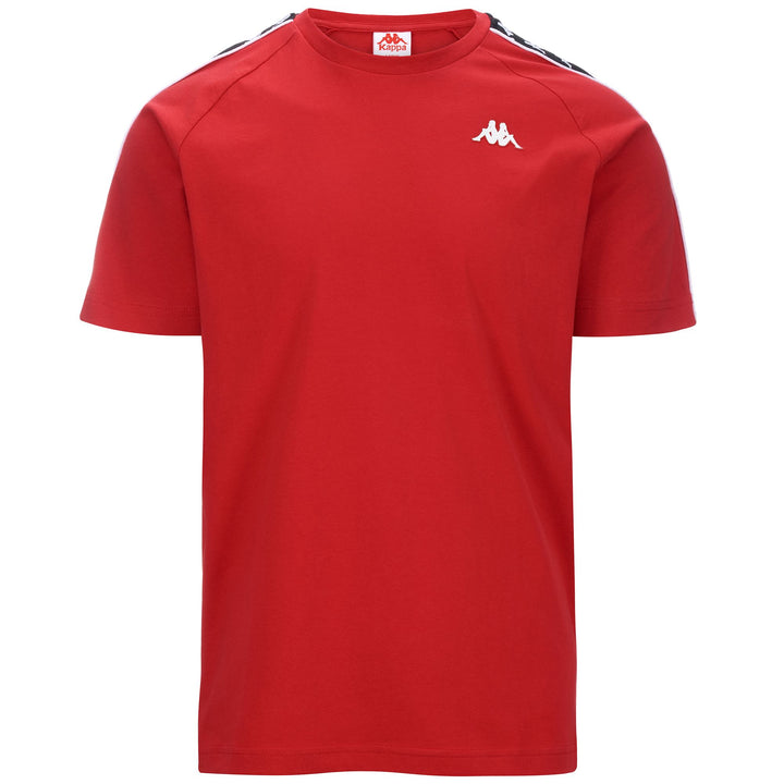 T-ShirtsTop Man 222 BANDA   COEN SLIM T-Shirt RED-BLACK Photo (jpg Rgb)			