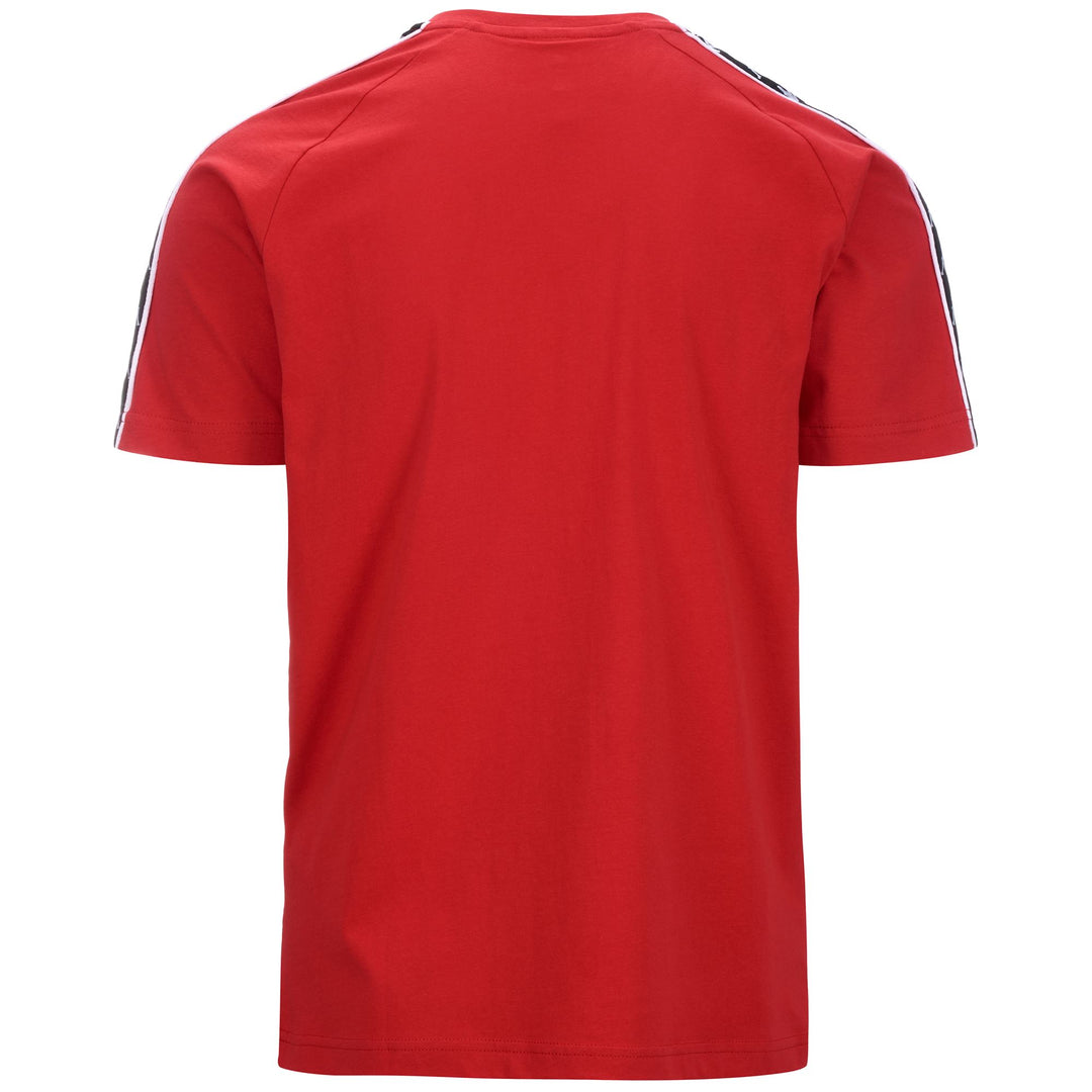 T-ShirtsTop Man 222 BANDA   COEN SLIM T-Shirt RED-BLACK Dressed Side (jpg Rgb)		