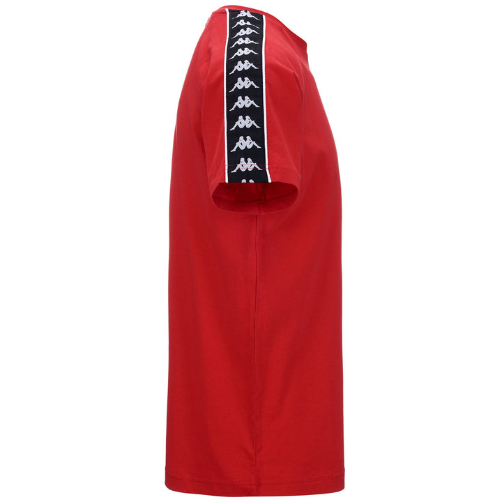 T-ShirtsTop Man 222 BANDA   COEN SLIM T-Shirt RED-BLACK Dressed Front (jpg Rgb)	