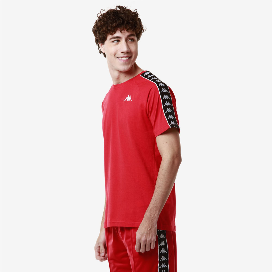 Black Red Men's Street T-Shirt in Cotton main