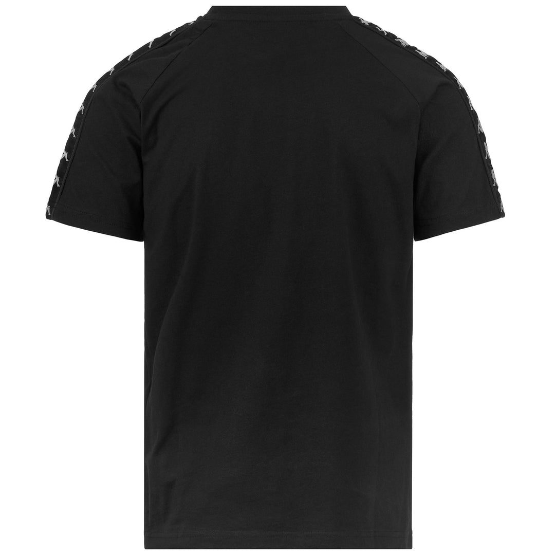 T-ShirtsTop Man 222 BANDA   COEN SLIM T-Shirt BLACK - WHITE Dressed Side (jpg Rgb)		
