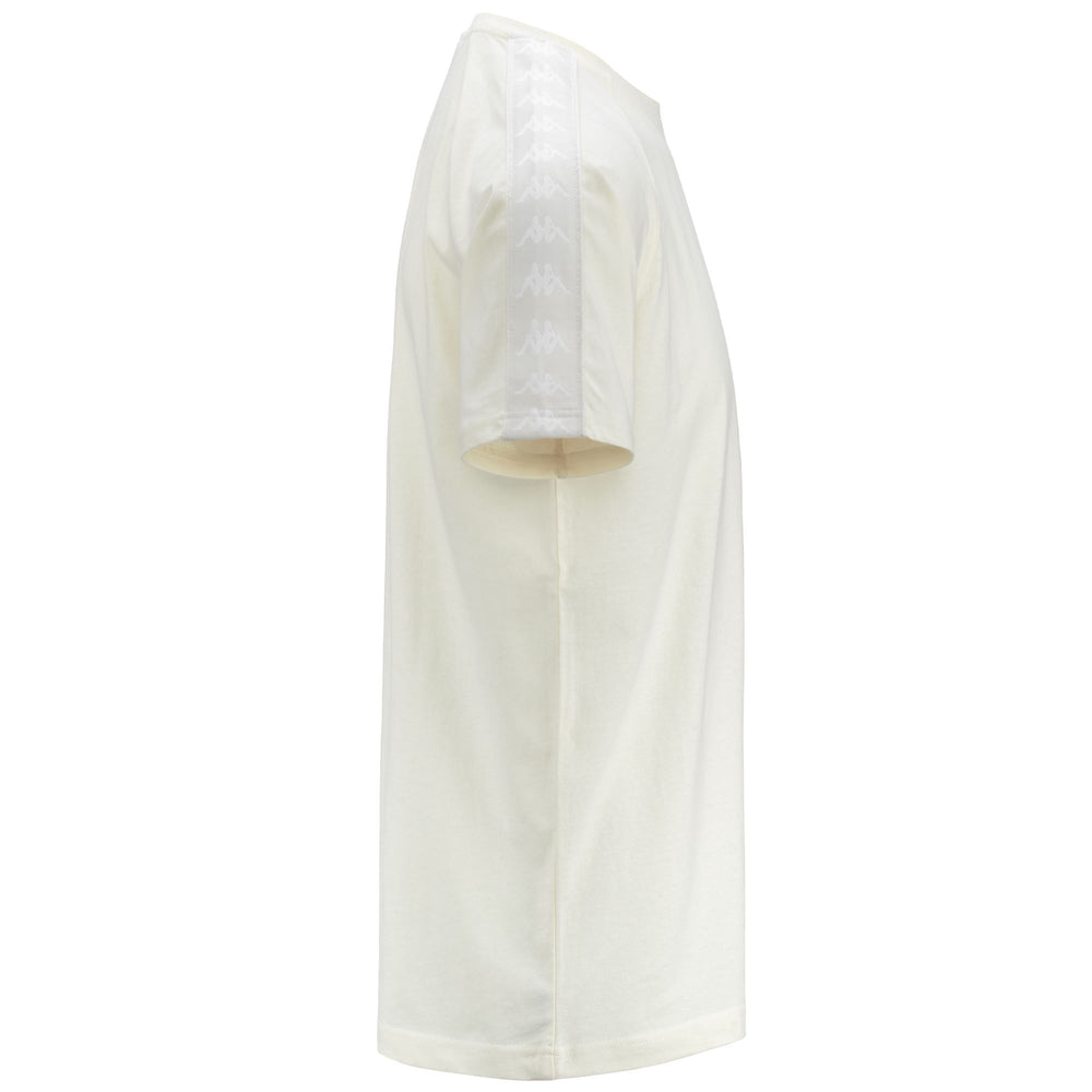 T-ShirtsTop Man 222 BANDA   COEN SLIM T-Shirt WHITE CREAM - WHITE Dressed Front (jpg Rgb)	