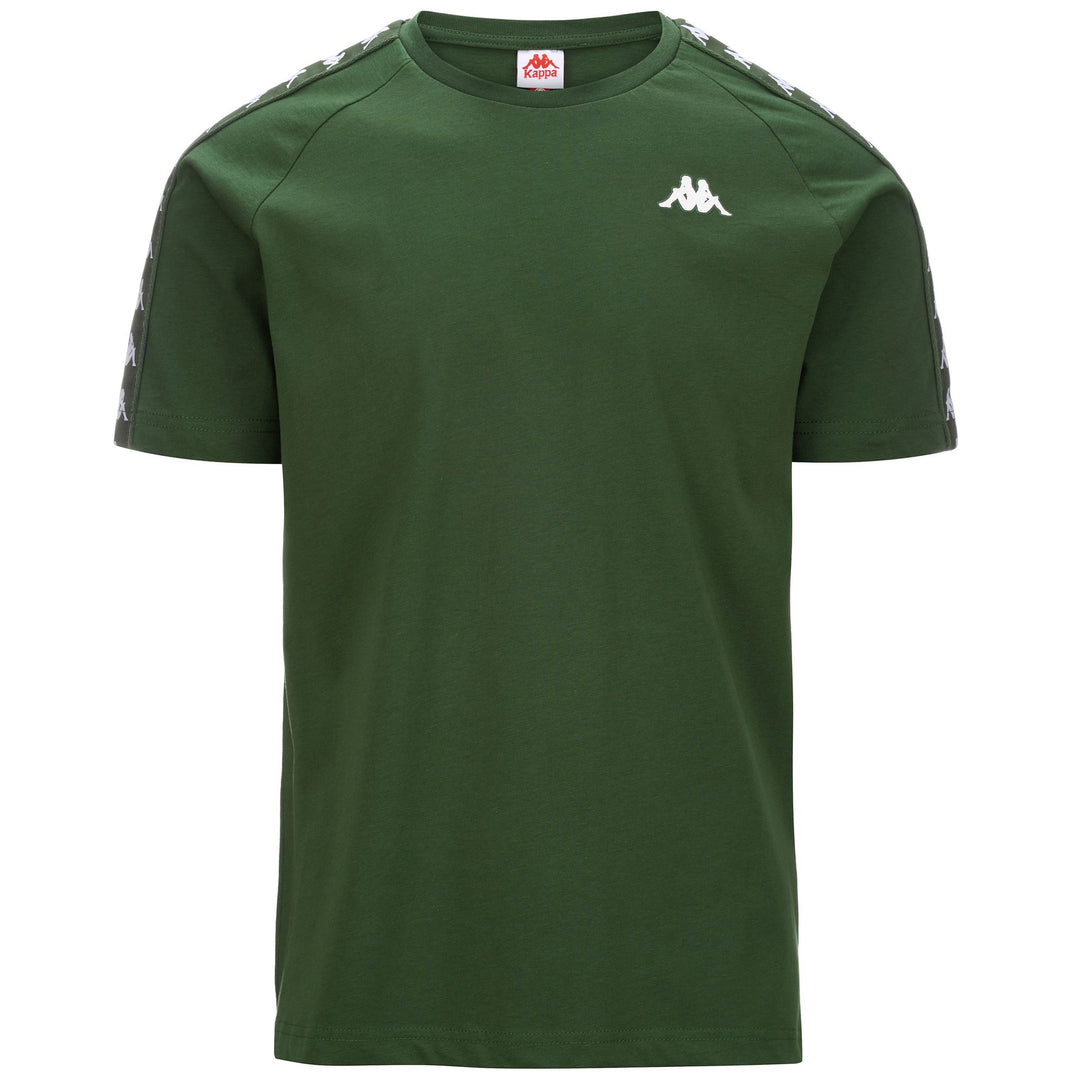 T-ShirtsTop Man 222 BANDA   COEN SLIM T-Shirt GREEN PARSLEY - WHITE Photo (jpg Rgb)			