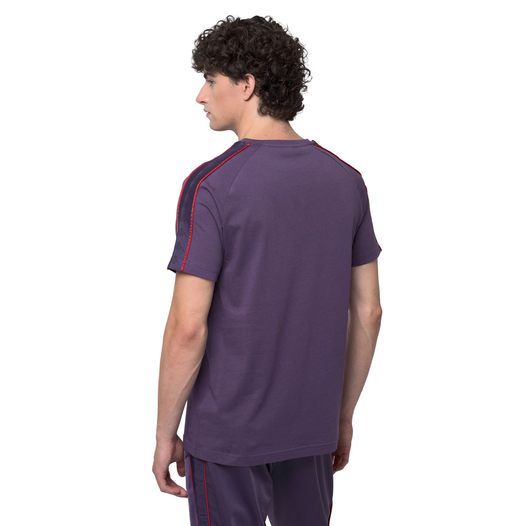 Violet Men's Slim Fit Sportswear T-Shirt in Cotton main