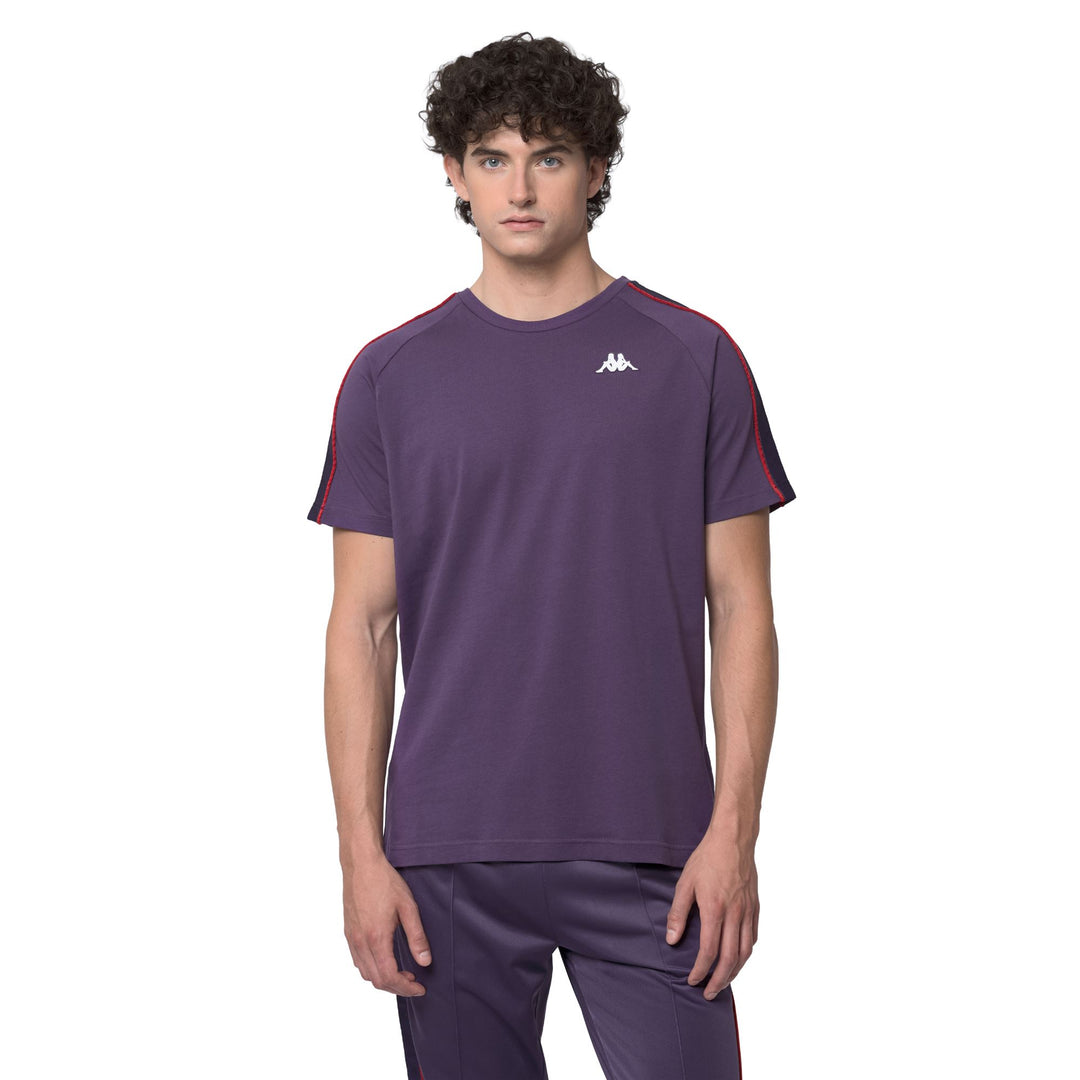 Violet Men's Slim Fit Sportswear T-Shirt in Cotton main
