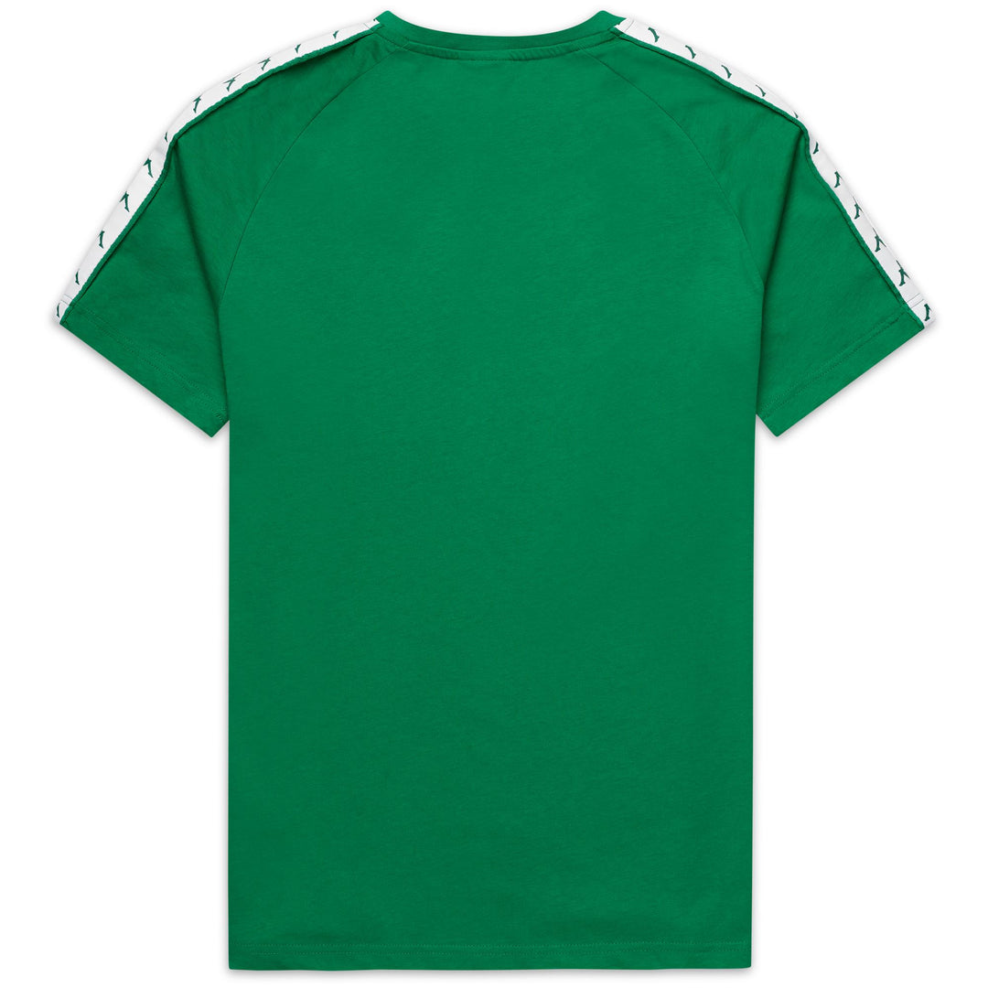 T-shirt de sport vert pour homme, coupe ajustée main