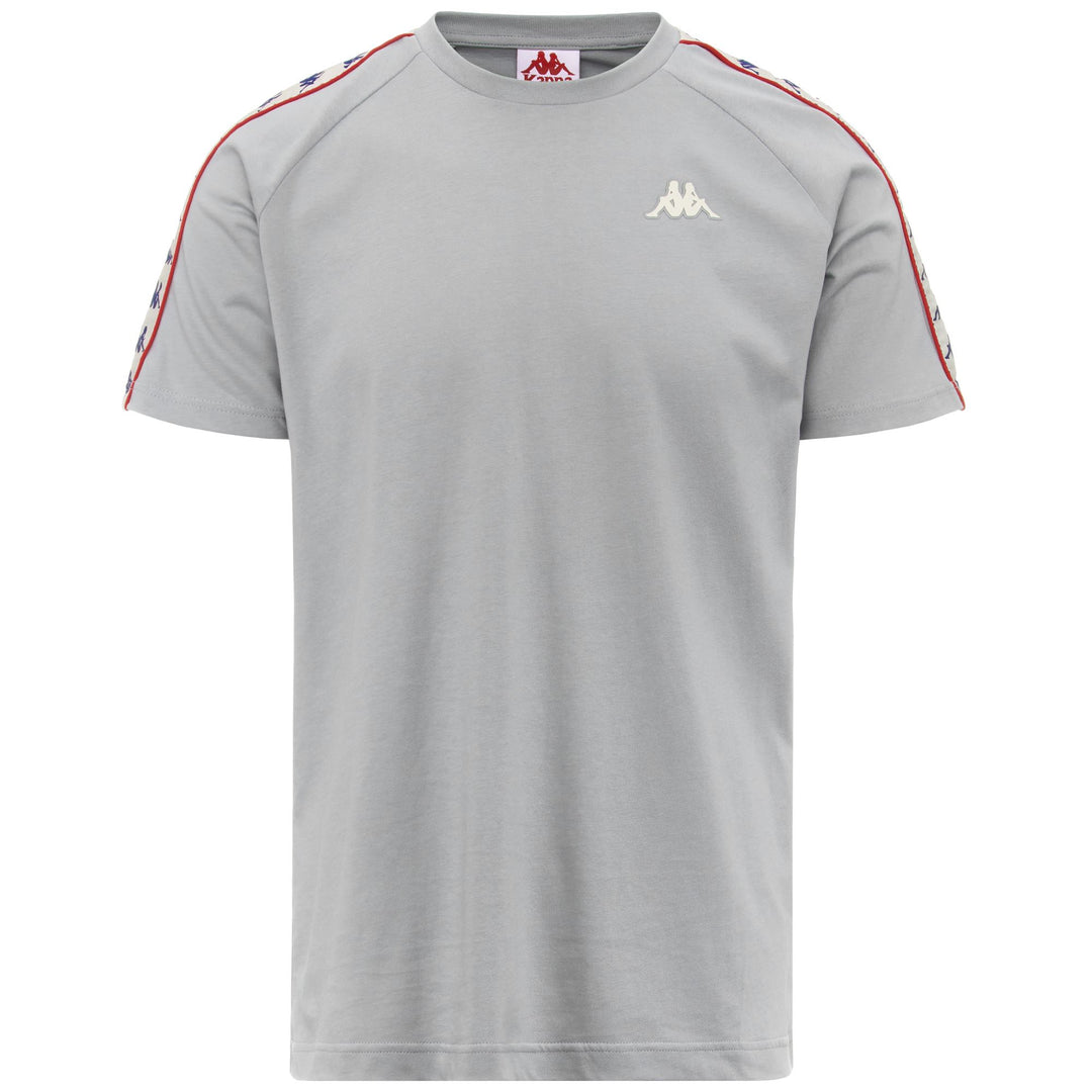 T-ShirtsTop Man 222 BANDA   COEN SLIM T-Shirt GREY-WHITE ANTIQUE-RED Photo (jpg Rgb)			