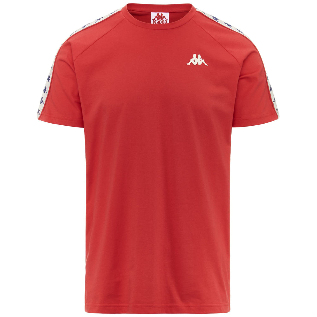 T-ShirtsTop Man 222 BANDA   COEN SLIM T-Shirt RED-WHITE ANTIQUE Photo (jpg Rgb)			