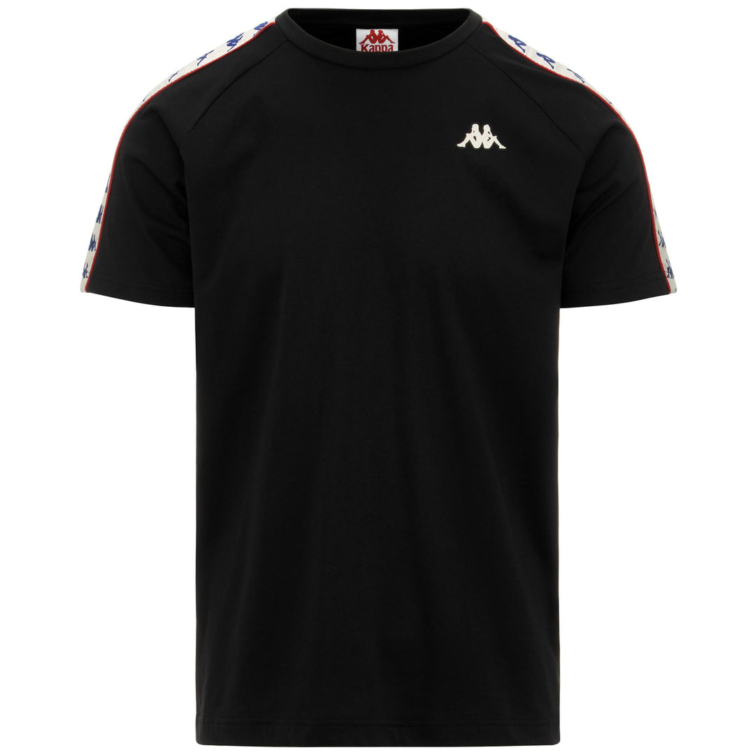 T-ShirtsTop Man 222 BANDA   COEN SLIM T-Shirt BLACK-WHITE ANTIQUE-RED Photo (jpg Rgb)			