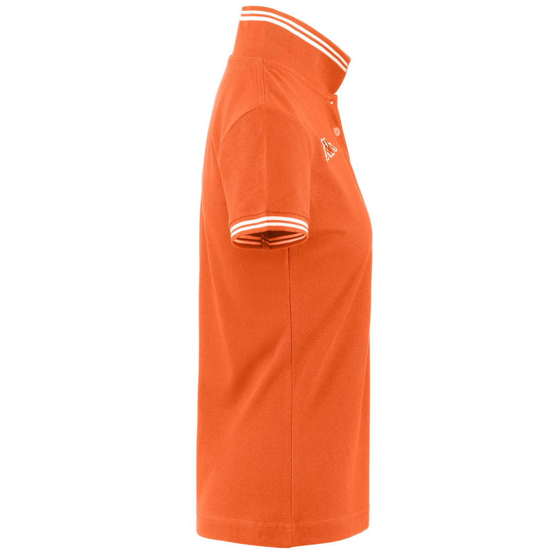 Beige Red Women's Slim Fit Cotton Polo Shirt main