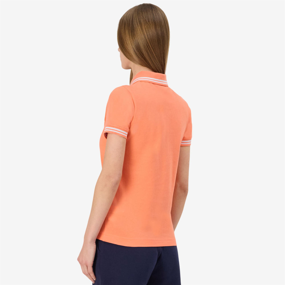 Coral orange Women's Slim Fit Polo Shirt main