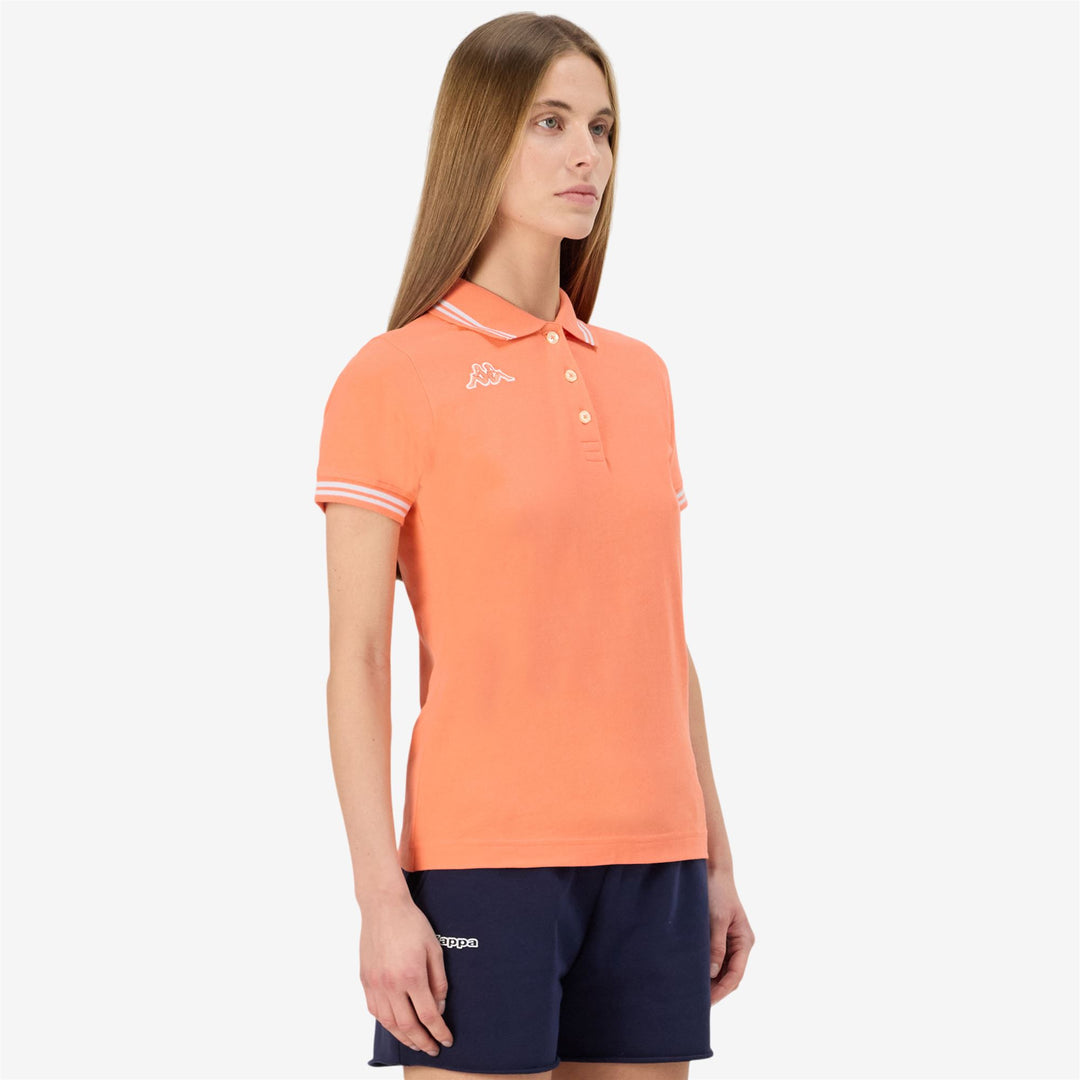 Coral orange Women's Slim Fit Polo Shirt main