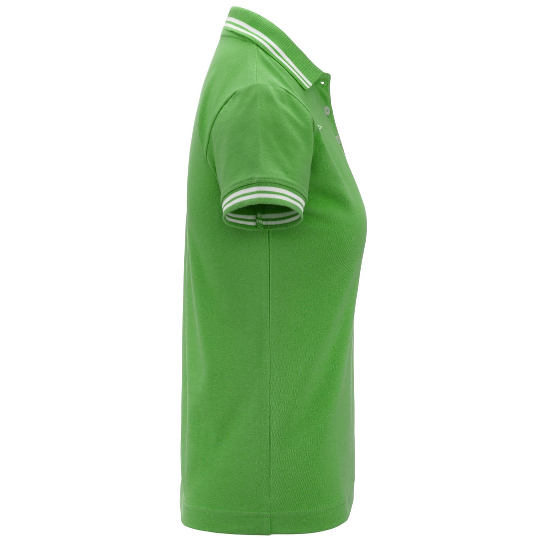 Polo Shirts Woman LOGO  MALTAX WSS SLIM Polo GREEN Dressed Front (jpg Rgb)	