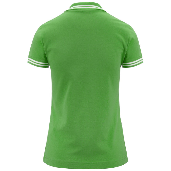 Polo Shirts Woman LOGO  MALTAX WSS SLIM Polo GREEN Dressed Side (jpg Rgb)		