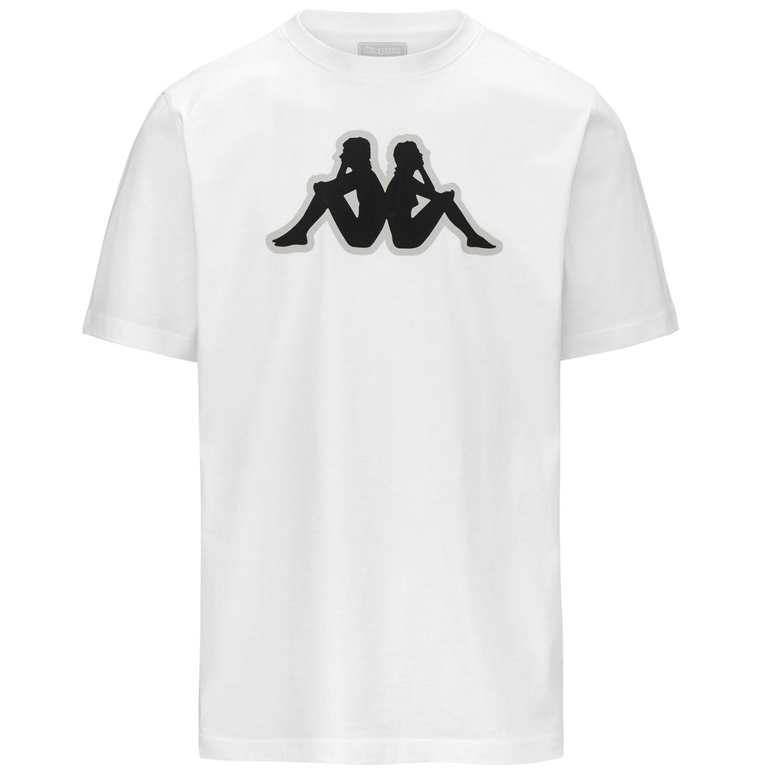 Maglietta in Cotone da Allenamento Uomo Bianca e Nera 01