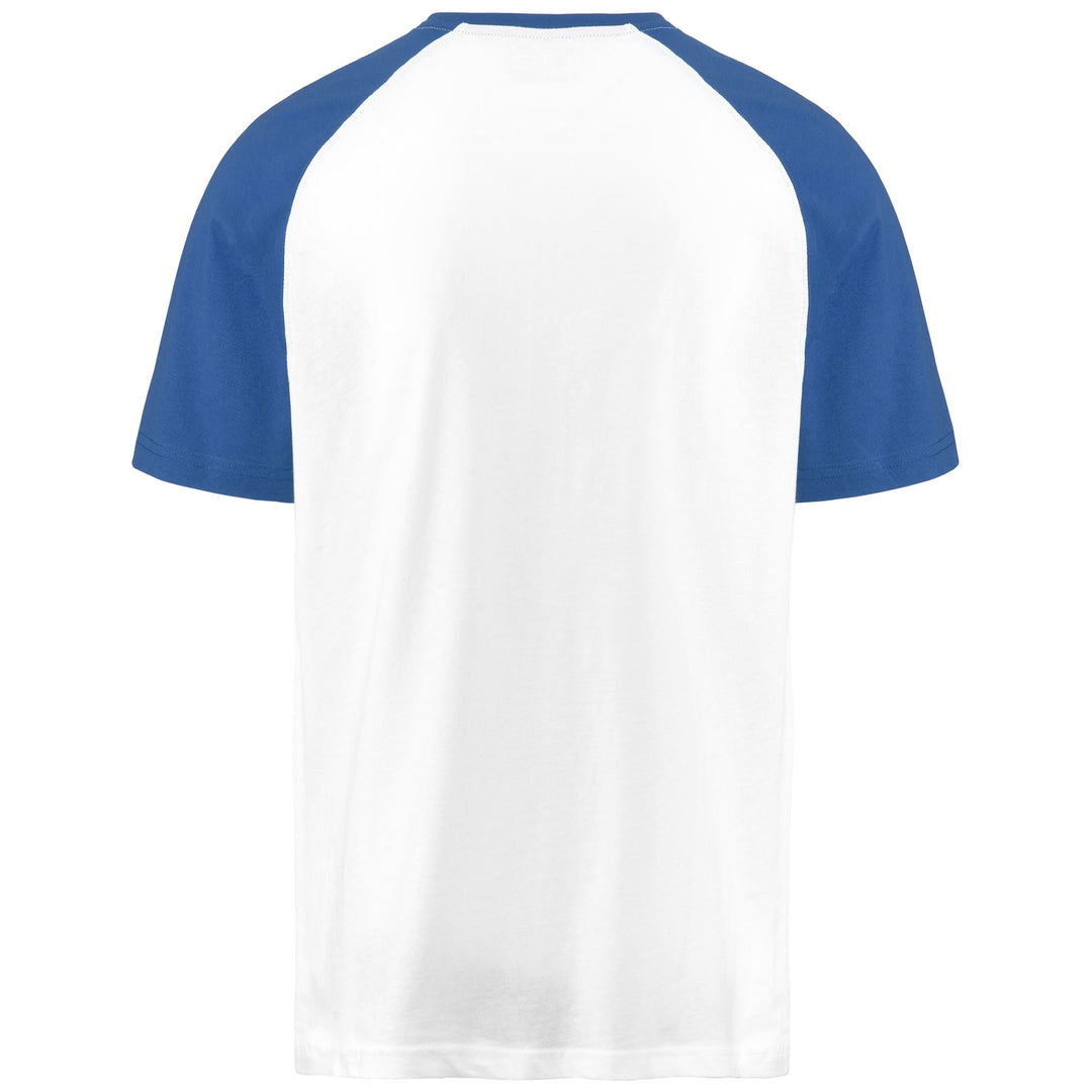 T-ShirtsTop Man LOGO ZOBIRAN T-Shirt WHITE - BLUE SAPPHIRE - BLUE DUSK Dressed Side (jpg Rgb)		