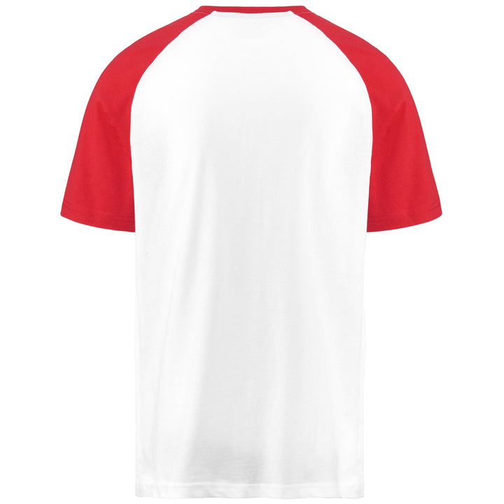 T-ShirtsTop Man LOGO ZOBIRAN T-Shirt WHITE - RED CHINESE Dressed Side (jpg Rgb)		